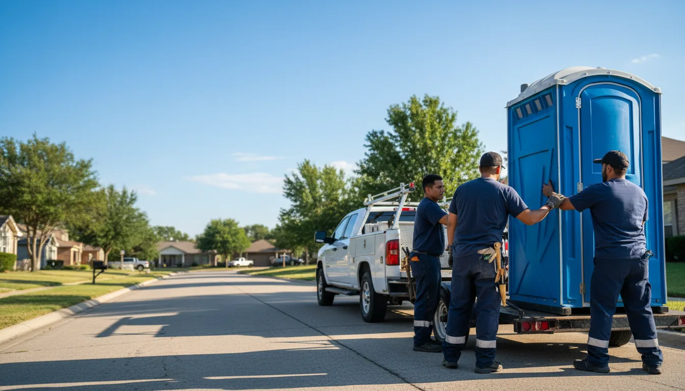 Portable Toilet Rental in Castell, TX near me